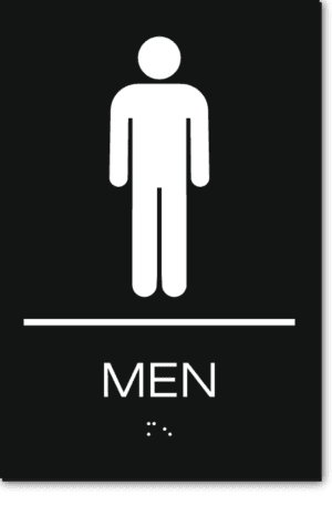 MEN Restroom Sign
