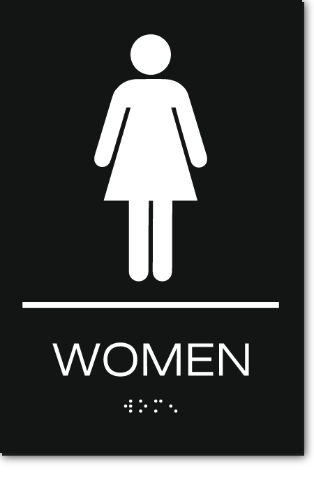 WOMEN Restroom Sign