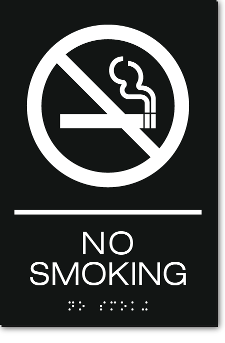 NO SMOKING Sign