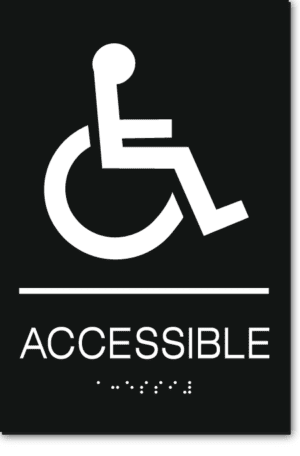 ACCESSIBLE Wheelchair Sign