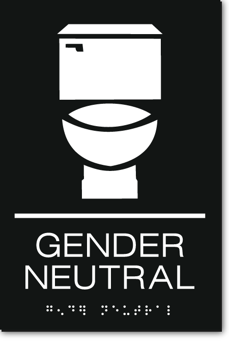 GENDER NEUTRAL Restroom Sign