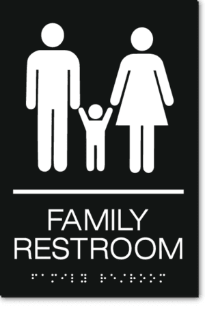 FAMILY RESTROOM Sign
