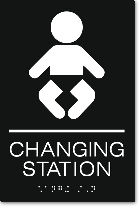 CHANGING STATION Sign