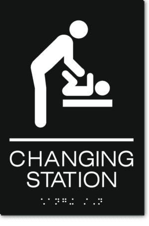 CHANGING STATION Men Sign