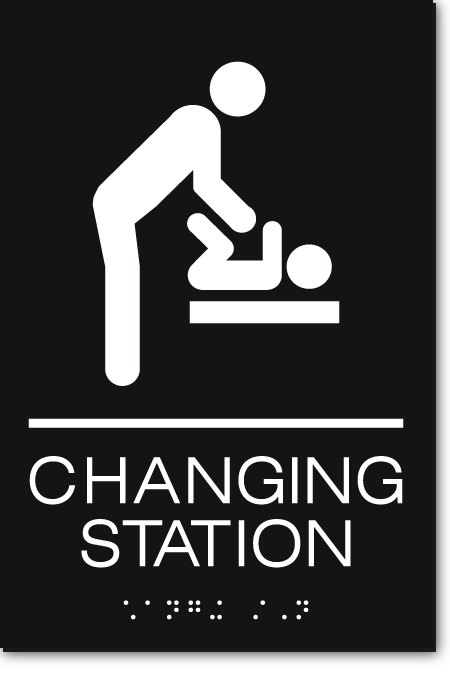 CHANGING STATION Men Sign