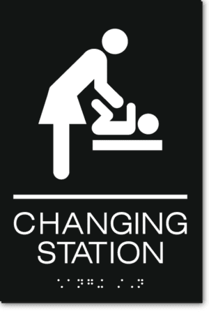 CHANGING STATION Women Sign