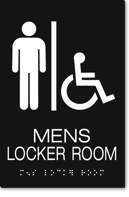MENS LOCKER ROOM Sign