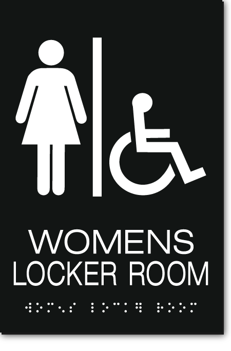 WOMENS LOCKER ROOM Sign