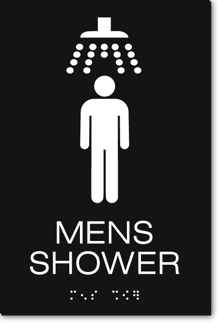 MENS SHOWER Sign