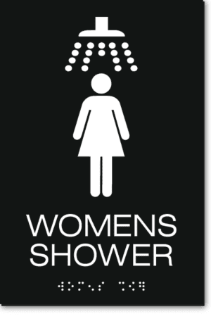 WOMENS SHOWER Sign