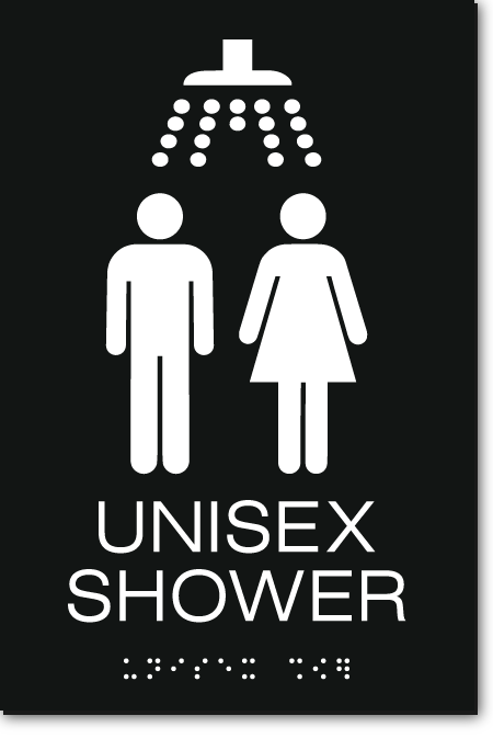 UNISEX SHOWER Sign