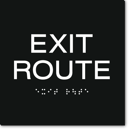 EXIT ROUTE Sign
