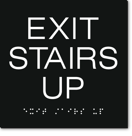EXIT STAIRS UP Sign