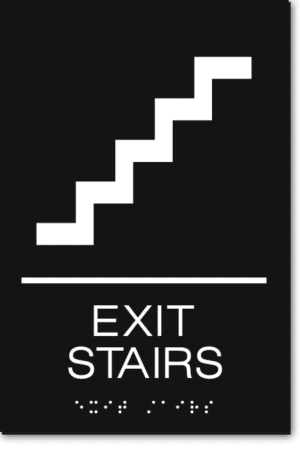 EXIT STAIRS Sign