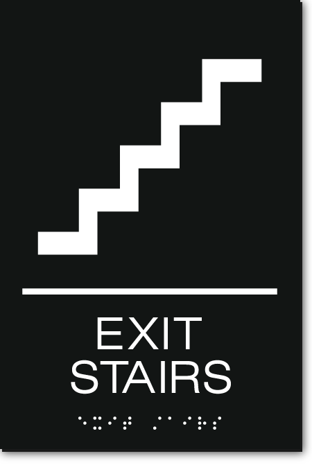 EXIT STAIRS Sign