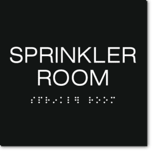 SPRINKLER ROOM Sign