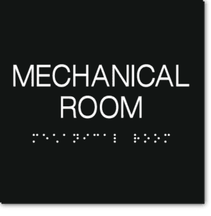 MECHANICAL ROOM Sign