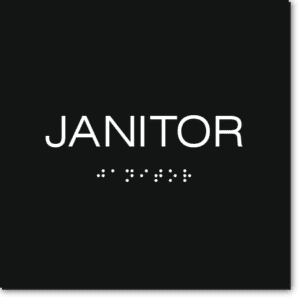 JANITOR Sign
