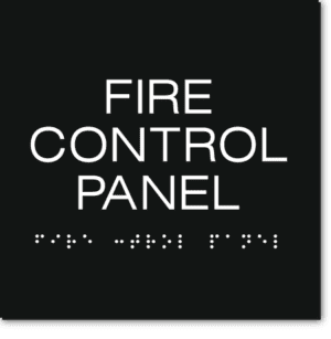 FIRE CONTROL PANEL Sign
