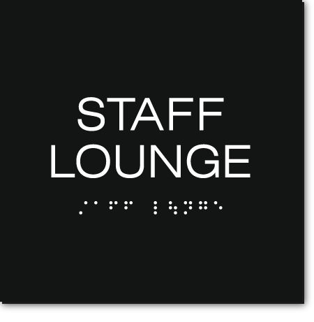 STAFF LOUNGE Sign