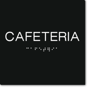 CAFETERIA Sign