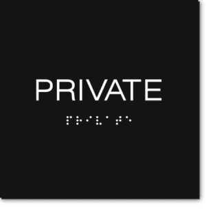 PRIVATE Sign