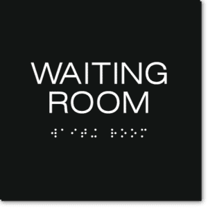 WAITING ROOM Sign