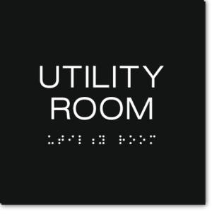 UTILITY ROOM Sign