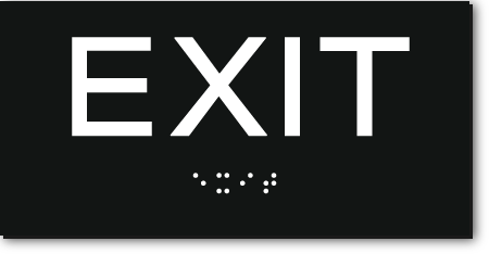 EXIT Small Sign
