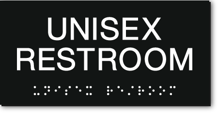 UNISEX RESTROOM Sign