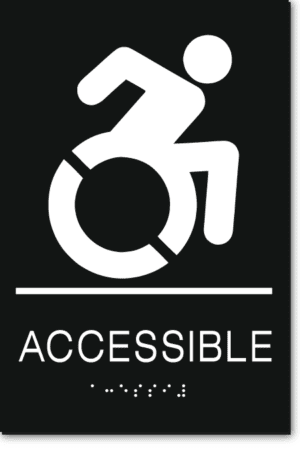ACCESSIBLE Speedy Wheelchair Sign - NY/CT