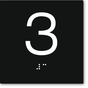 ELEVATOR JAMB NUMBER Customized Sign