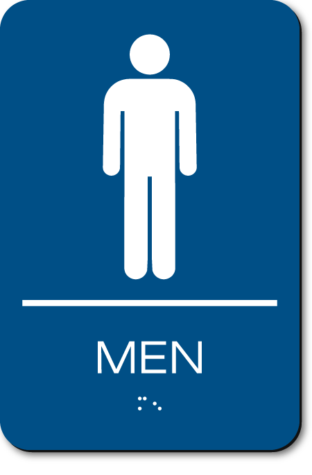 Economy MEN Restroom Sign